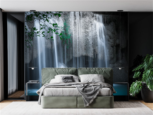 Flowing waterfall - 3d,