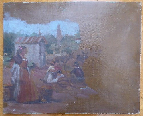 Vieux tableau non fini - non,