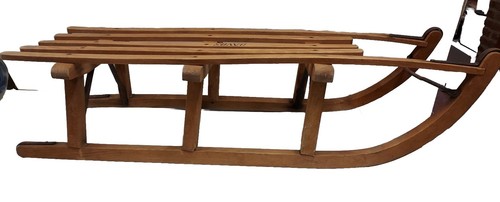 Luge vintage bois - luge,