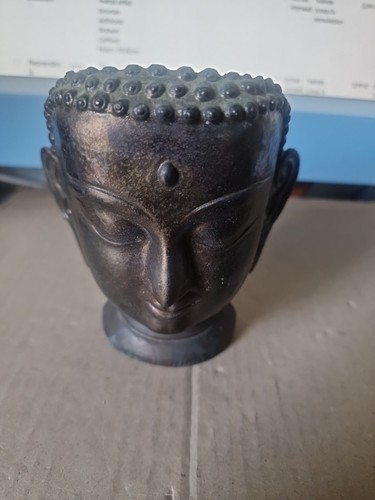 Tête bouddha métal - de,