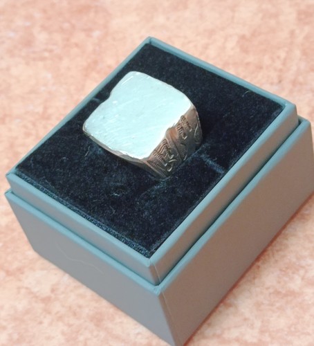 Chevalière homme argent