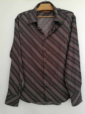 Chemise grise à rayures polyester fitted T40 jules (4407115)