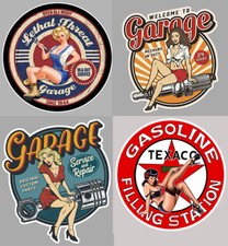 LOT DE 4 STICKERS PIN UP