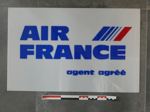 Plaque ancienne plastique air - plaque,