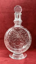 BACCARAT MICHELANGELO MICHEL ANGE CORDIAL CARAFE LIQUEUR CRISTAL GRAVÉ ART DECO