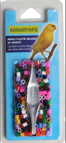 200 bagues plastique - 200, couleurs