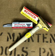 1 Rasoir Schick SARFETY  Injector - avec chargeur de 4 lames  PX US ARMY