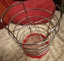 Egouttoir Couvert Ustensiles Métal Ronde rouge