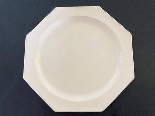 Assiette octogonale perlée - perlée, en