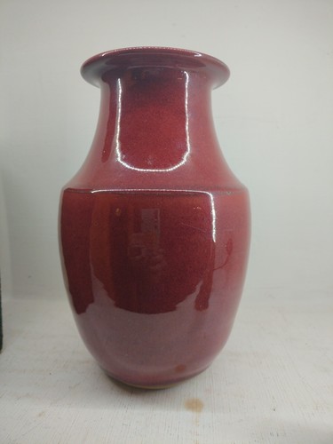 Vase grès couleur sang de - grès,