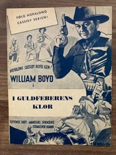 Hidden Gold William Boyd Hopalong Cassidy R. Hayden 1940 Danish Movie Program