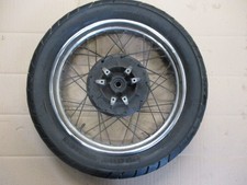 Roue arrière en acier chromé