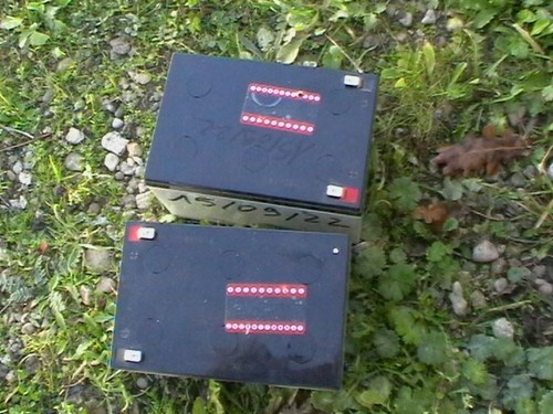 Deux batteries abri - , piscine