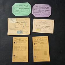 Lot 6 documents anciens Nantes