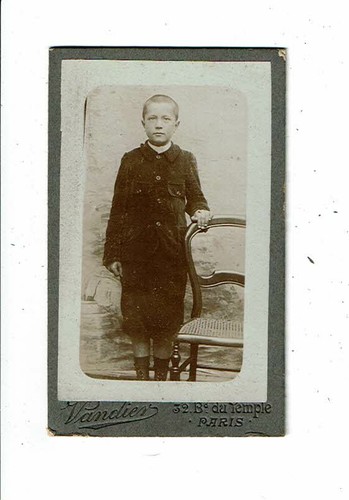 Photographie cdv jeune garçon - cdv,