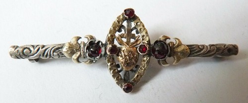 Broche argent 18k - +, or