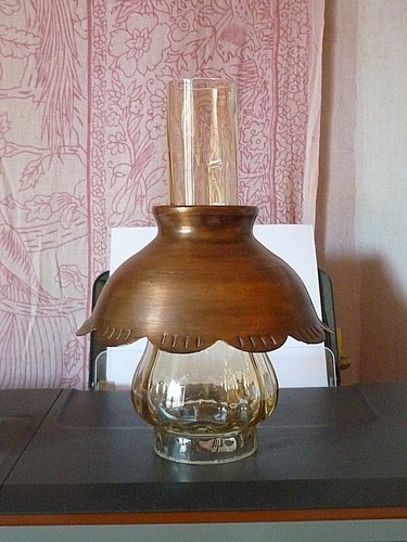 Beau verre ambré abat - beau,