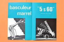 dépliant brochure Bennes MARREL basculeur - "5 s 60" 1966 Berliet Unic Mercedes