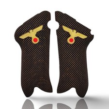 Poignée de pistolet en bois pour Luger P08, étui en cuir, logo personnalisé, ...