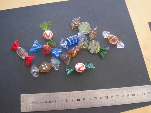 Bonbons verre italien - 10,