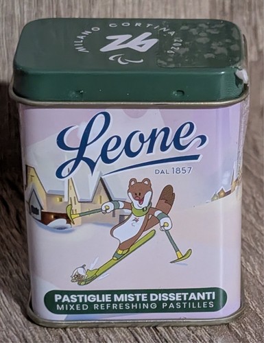 Boîte bonbons leone ski - boîte,