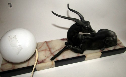 Art deco grande - lampe, avec