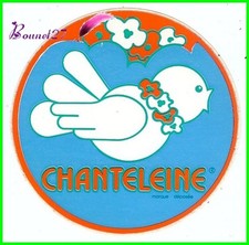 Ancien Autocollant Stickers CHANTELEINE Petit OIseau Blanc Bird