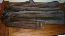 Manteau-en-veritable-fourrure- Zibeline russe bargouzine.-talle 46-48