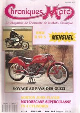 CHRONIQUES MOTO N°19 BMW R90S /GUZZI /NORTON J. PLAYER / MOTOBECANE SUPERCULASSE