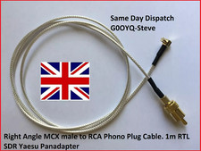 Angle Droit Mcx Mâle Vers RCA Phono Prise Câble. 1m Rtl Sdr Yaesu Panadapter