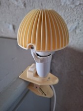 SARLAM, LAMPE LISEUSE À PINCE, VINTAGE 70'S, CHAMPIGNON CRÈME