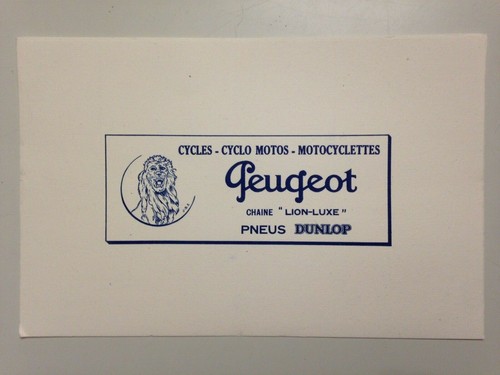Buvard cycles motos peugeot - motos,