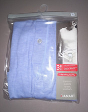 DAMART BOXER THERMOLACTYL DEGRE 3 COLORIS BLEU LILAS STRETCH TAILLE XS