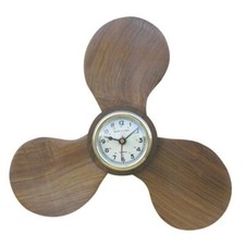 Helice bois avec horloge -