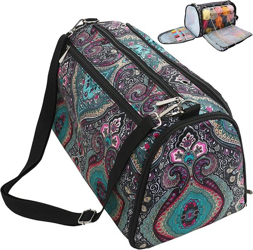 Sac rangement laine crochets