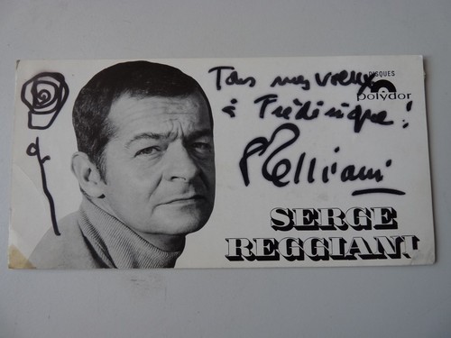Photographie dédicacée serge - photographie,