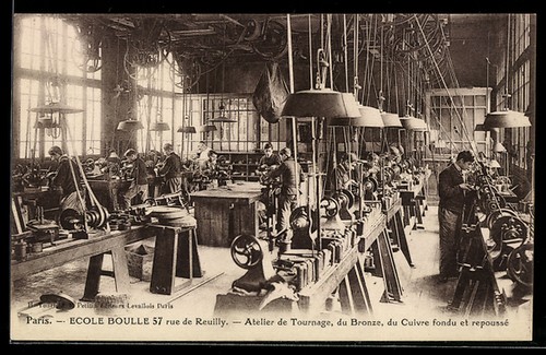 Cpa paris ecole boulle - ecole, boulle,