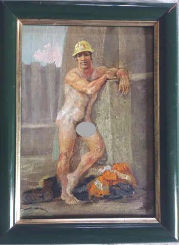 Peinture huile homme - huile, modele