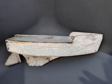 Ancienne maquette de bateau en bois et métal, pièce décorative 🍒