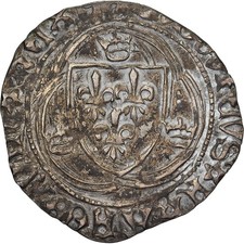 [#1508374] France, Louis XI, Blanc à la couronne, 1461-1483, Limoges, Billon, EF