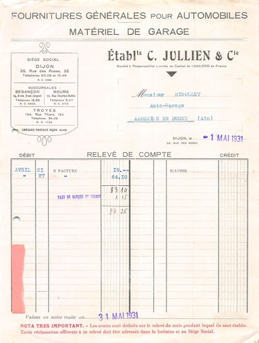1931 fournitures generales - 1931,