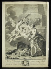 Gravure XVIIIe Théatre Siège