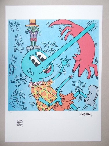Art print keith haring - :,