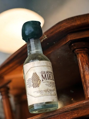 Mini bouteille ancienne grappa - bouteille,