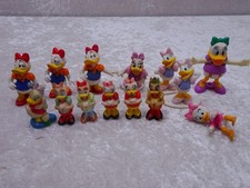14 X Walt Disney Plastique Figurine Daisy Canard - Vintage - Collection