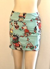 JUPE SKIRT VINTAGE HERMES "KACHINAS" OLIVIER KERMIT TAILLE 42IT/ 38FR COMME NEUF