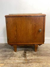 Mid-Century Modern Wooden Cabinet with Marble Top, Circa 1950s