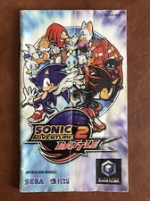 Notice Instruction Booklet Nintendo Gamecube PAL UKV Sonic Adventure 2 Battle