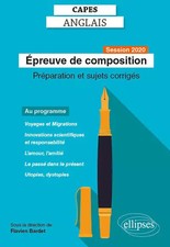CAPES Anglais - Epreuve de composition - Session 2020 - Préparation et sujets co