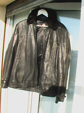 Lanvin blouson cuir agneau homme col vison 48 - 50 EUR  lamb + Nerz Mink M